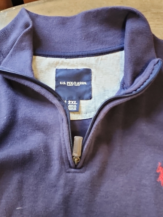 Polo Ralph Lauren Other - Polo by Ralph Lauren Men’s Navy Half-Zip Sweater with Red Pony